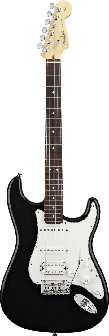 Fender Fender American Standard Stratocaster HSS Guitar - Rosewood - Black