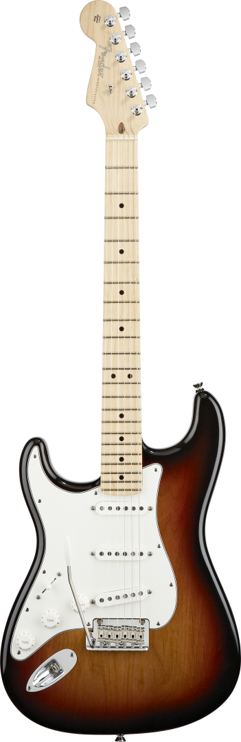 Fender Fender American Standard Lefty Stratocaster Guitar - Maple - 3-Color Sunburst