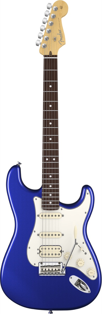 Fender Fender 2012 American Standard Stratocaster HSS Electric Guitar, RW - Mystic Blue