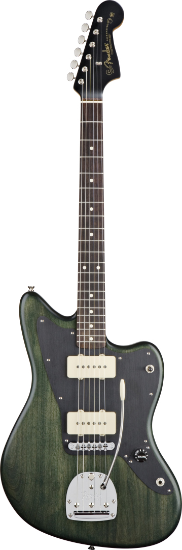 Fender Fender Thurston Moore Jazzmaster Signature Guitar with Case - Forest Green Transparent