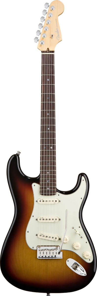 Fender Fender American Deluxe Stratocaster Electric Guitar, Rosewood - 3-Color Sunburst