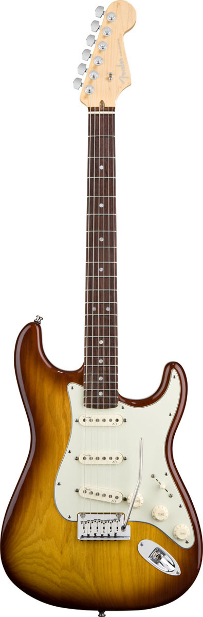 Fender Fender American Deluxe Stratocaster Ash Guitar - Rosewood - Tobacco Sunburst