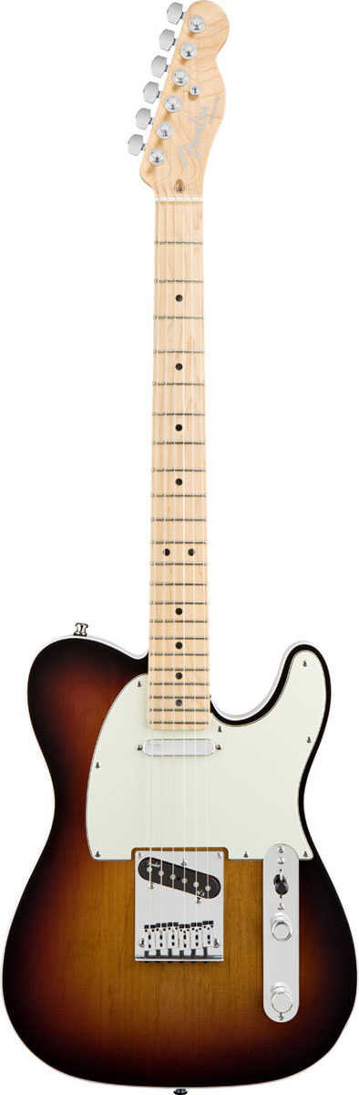 Fender Fender American Deluxe Telecaster Electric Guitar, Maple - 3-Color Sunburst