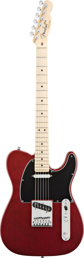 Fender Fender American Deluxe Ash Telecaster Electric Guitar with Case - Wine Transparent