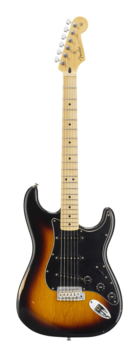 Fender Fender Road Worn Player Stratocaster Electric Guitar, Maple - 2-Tone Sunburst