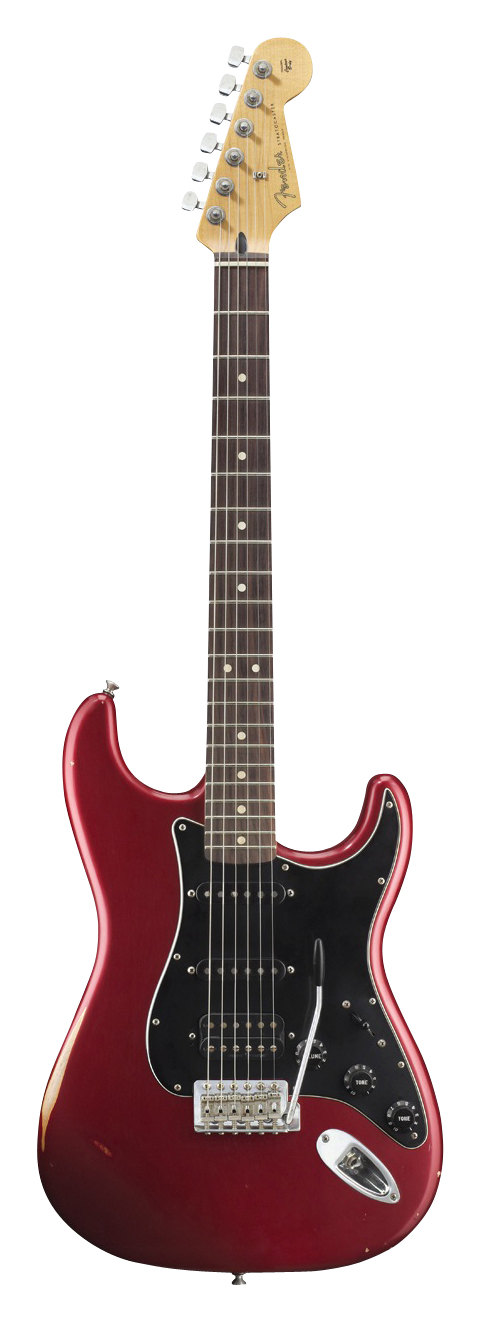 Fender Fender Road Worn Player Stratocaster HSS Electric Guitar - Candy Apple Red