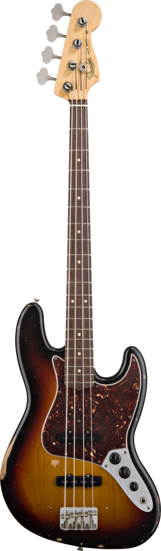 Fender Fender Road Worn '60s Jazz Electric Bass Guitar with Gig Bag - 3-Color Sunburst