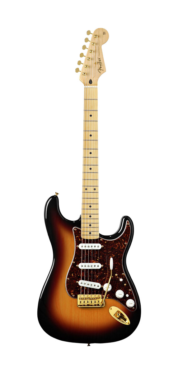 Fender Fender Deluxe Players Stratocaster Electric Guitar, Maple - 3-Color Sunburst