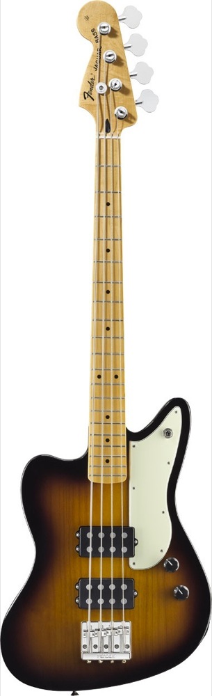 Fender Fender Pawn Shop Reverse Jaguar Electric Bass, with Gig Bag - 2-Tone Sunburst