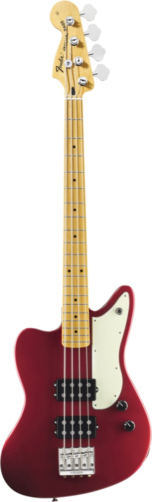 Fender Fender Pawn Shop Reverse Jaguar Electric Bass, with Gig Bag - Candy Apple Red