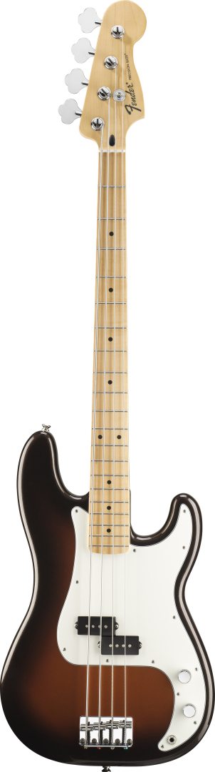 Fender Fender Standard Precision Electric Bass Guitar, Maple - Arctic White