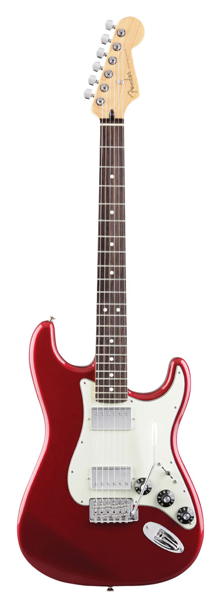 Fender Fender Blacktop Stratocaster HH Electric Guitar, Rosewood - Candy Apple Red