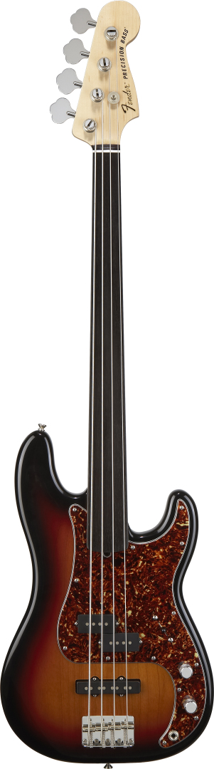 Fender Fender Tony Franklin Fretless Precision Bass (w/ Case) - 3-Color Sunburst