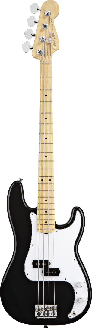 Fender Fender American Standard Precision Electric Bass Guitar, Maple - Black