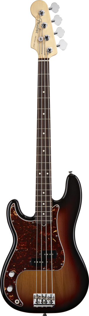 Fender Fender American Standard Left-Handed Precision Bass with Case - 3-Color Sunburst