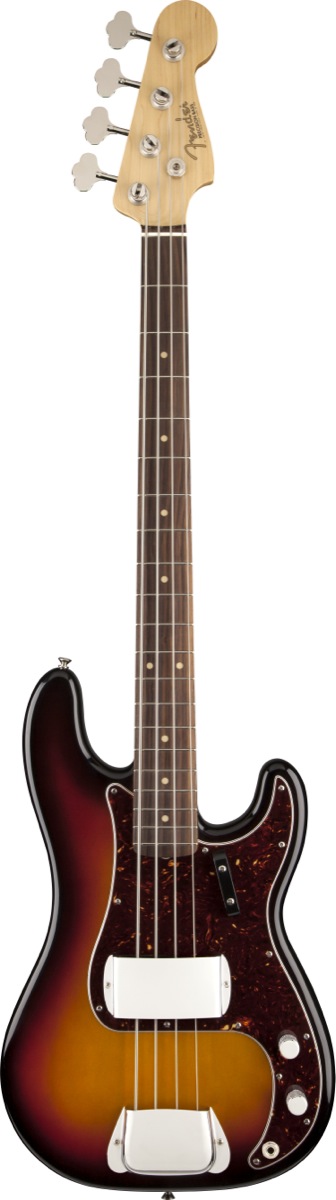 Fender Fender '63 American Vintage Precision Electric Bass, Rosewood Fingerboard with Case - 3-Color Sunburst
