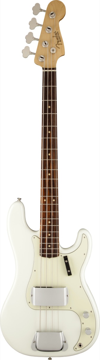 Fender Fender '63 American Vintage Precision Electric Bass, Rosewood Fingerboard with Case - Olympic White