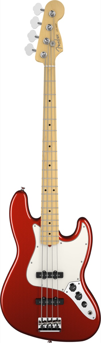 Fender Fender 2012 American Standard Jazz Electric Bass, Maple - Mystic Red