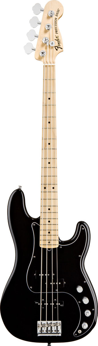 Fender Fender P-Bass American Deluxe Precision Bass Guitar - Maple - Black