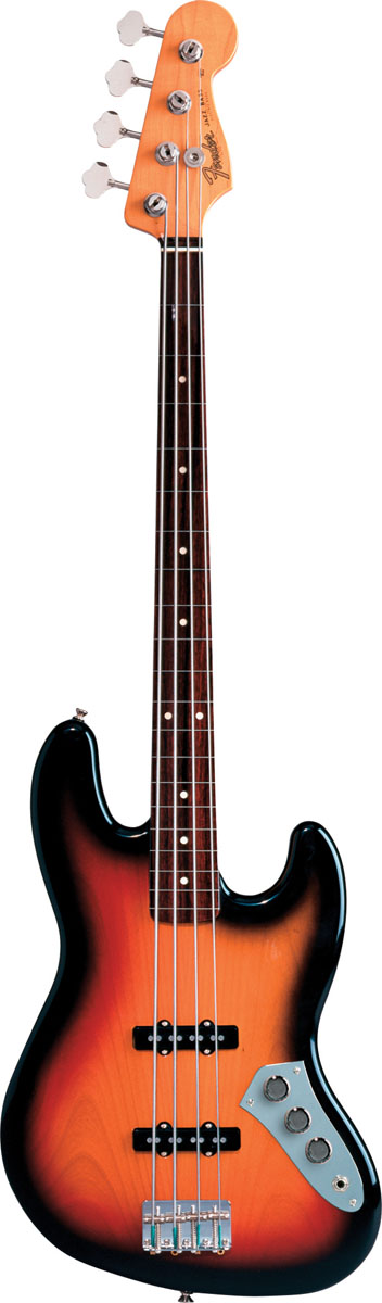 Fender Fender Jaco Pastorius Fretless Jazz Electric Bass (w/ Case) - 3-Color Sunburst