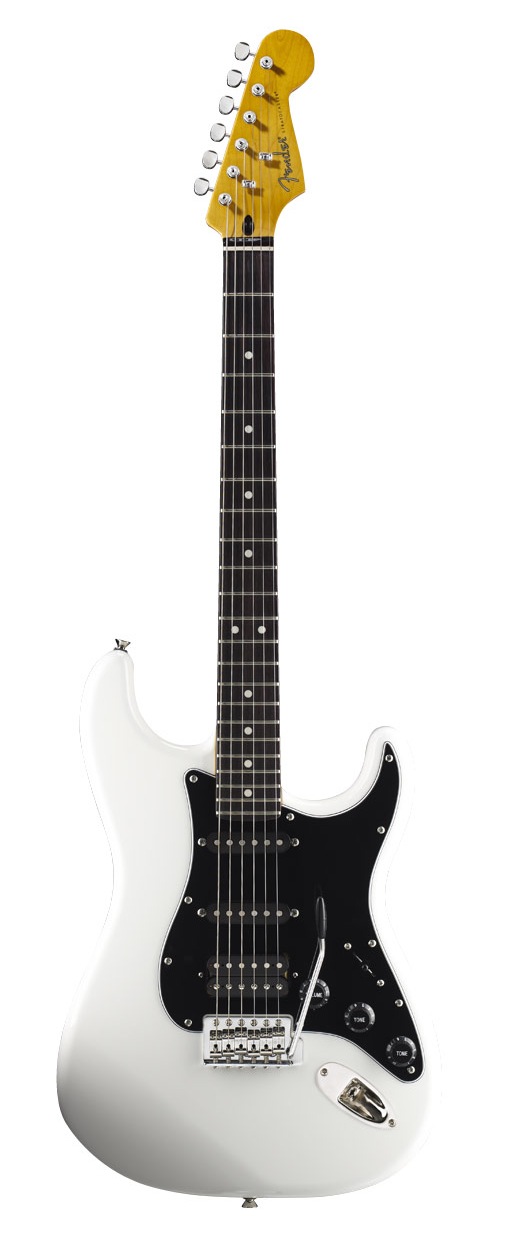 Fender Fender Modern Player Stratocaster HSS Electric Guitar, RW Neck - Olympic White