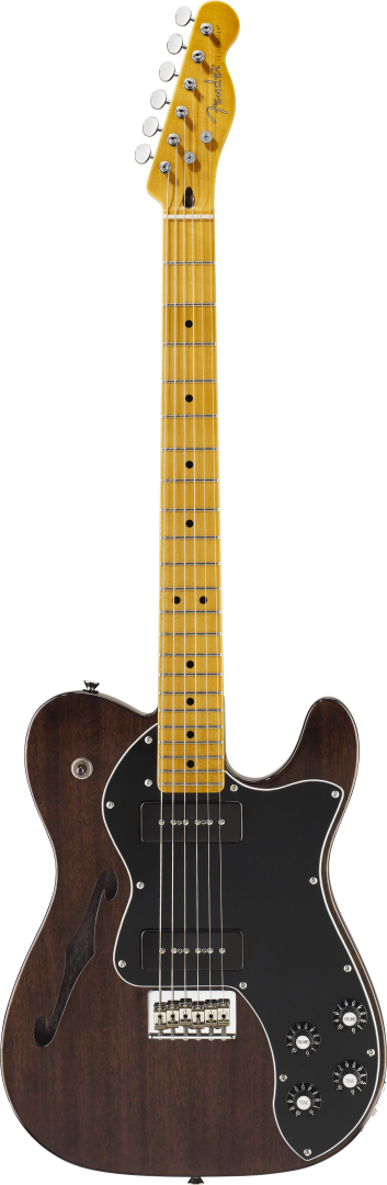 Fender Fender Modern Player Telecaster Thinline Deluxe Electric Guitar - Transparent Black