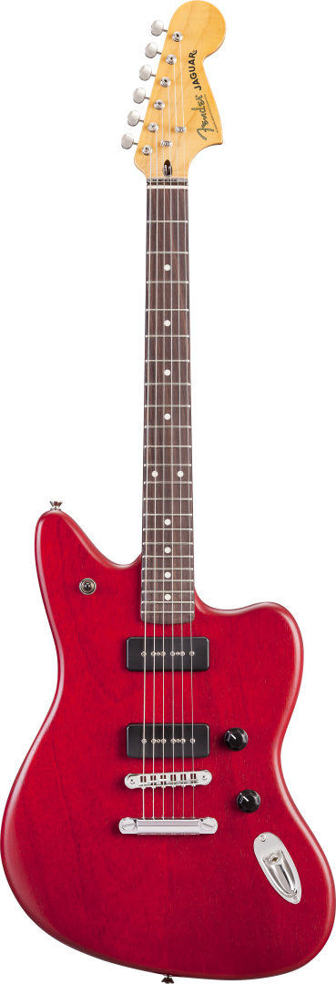 Fender Fender Modern Player Jaguar Electric Guitar with Rosewood Neck - Transparent Red