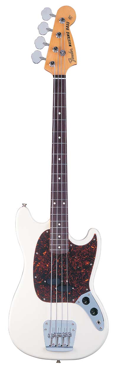 Fender Fender Mustang Electric Bass Guitar - Vintage White