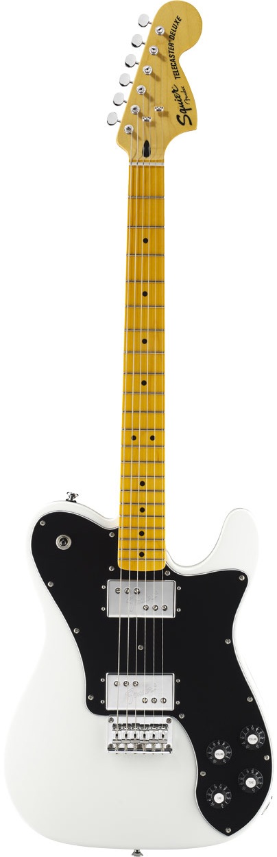 Squier Squier Vintage Modified Telecaster Deluxe, with Maple - Olympic White