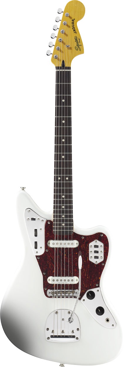 Squier Squier Vintage Modified Jaguar Electric Guitar, with Rosewood - Olympic White