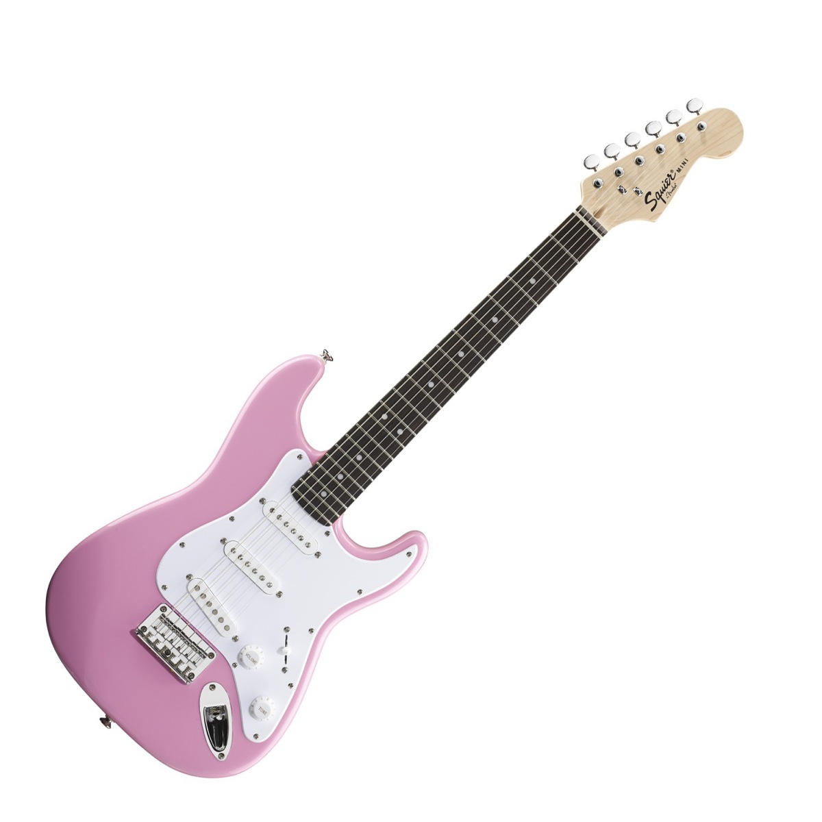 Squier Squier Mini Bullet Stratocaster Electric Guitar, Rosewood Neck - Pink