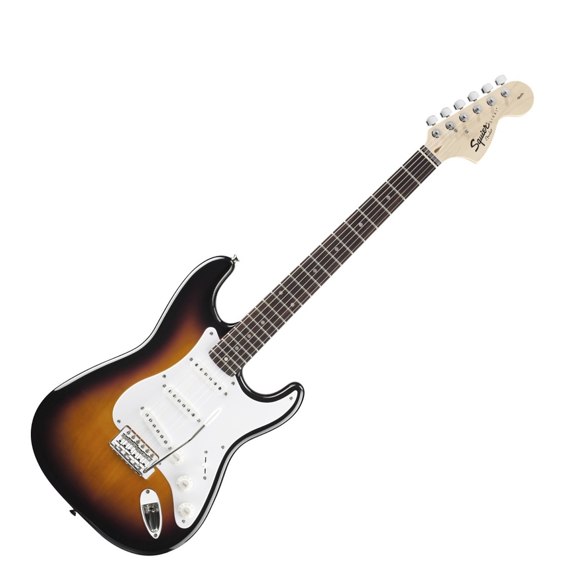 Squier Squier Affinity Stratocaster Electric Guitar, with Rosewood Neck - Brown Sunburst