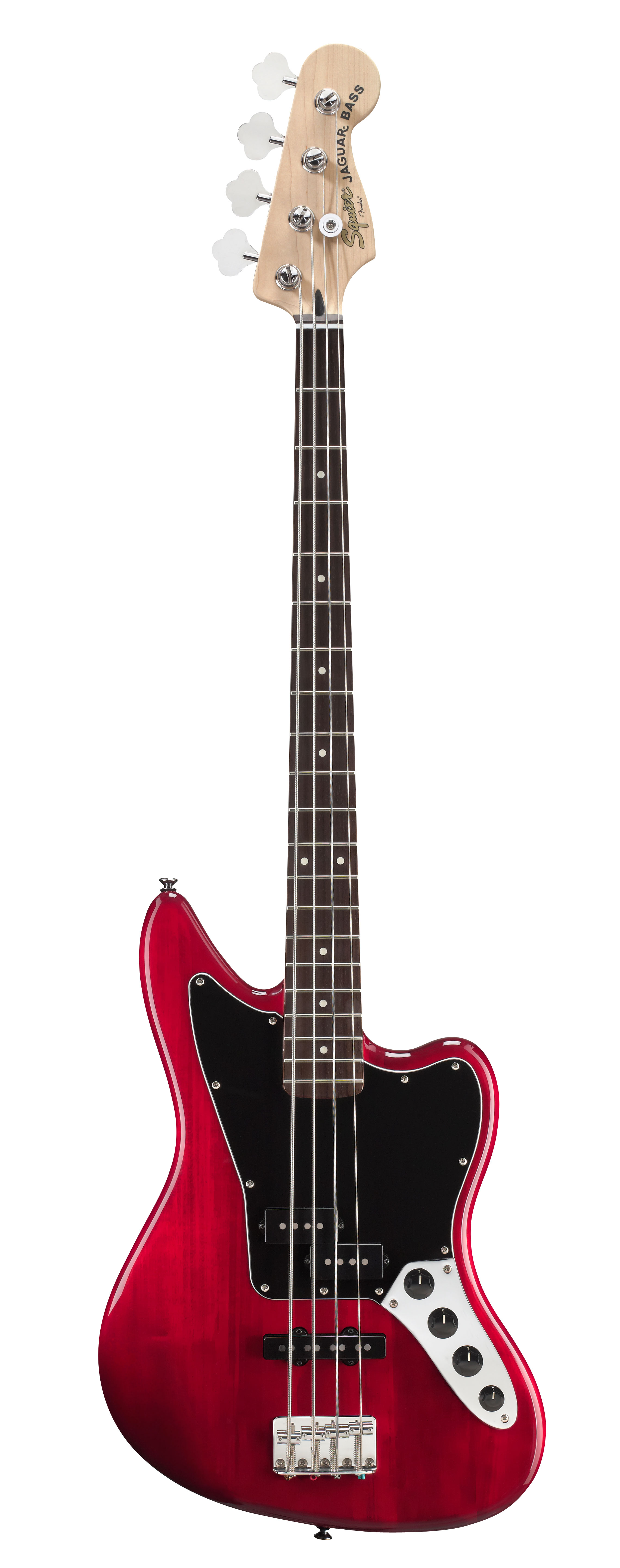 Squier Squier Vintage Modified Jaguar Special Bass - Crimson Red Transparent