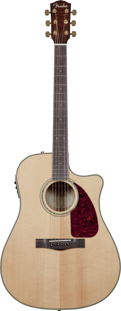Fender Fender CD-220SCE Dreadnought Acoustic-Electric Guitar, Ash Burl - Natural