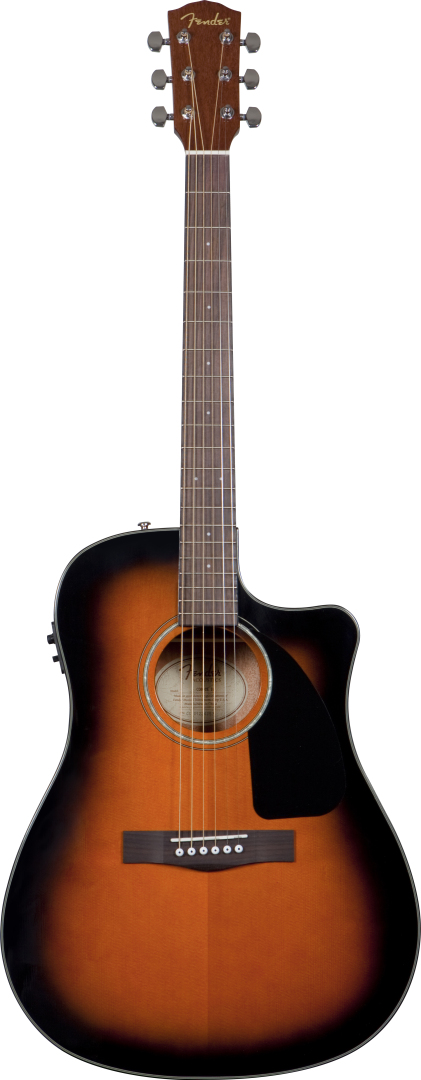 Fender Fender CD-60CE Acoustic-Electric Classic Guitar (w/Case) - Sunburst