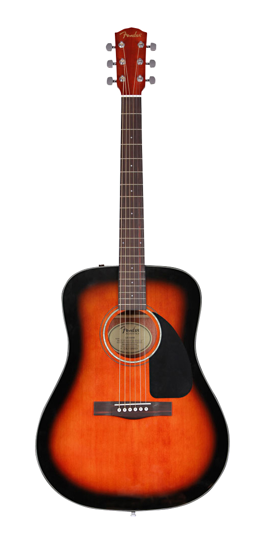 Fender Fender CD-60 Acoustic Guitar, Classic Design (w/Case) - Sunburst