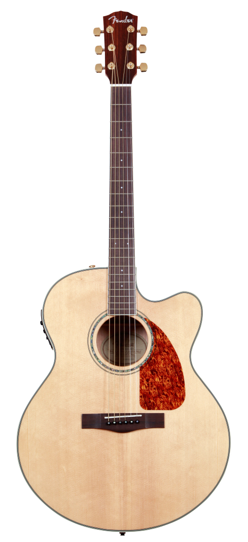 Fender Fender CJ-290SCE Jumbo Acoustic-Electric Guitar, Maple - Natural