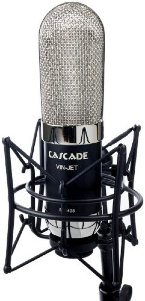 Cascade Microphones Cascade Microphones Vin-Jet Long Ribbon Microphone - Black and Silver