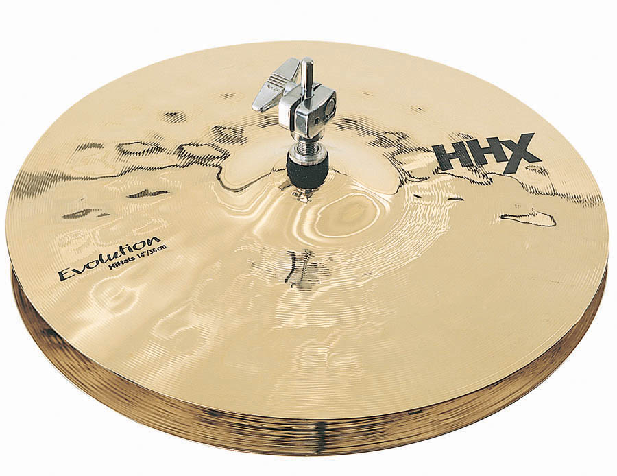 Sabian Sabian HHX Evolution Hi-Hat Cymbals, Pair - Brilliant Finish (14 Inch)