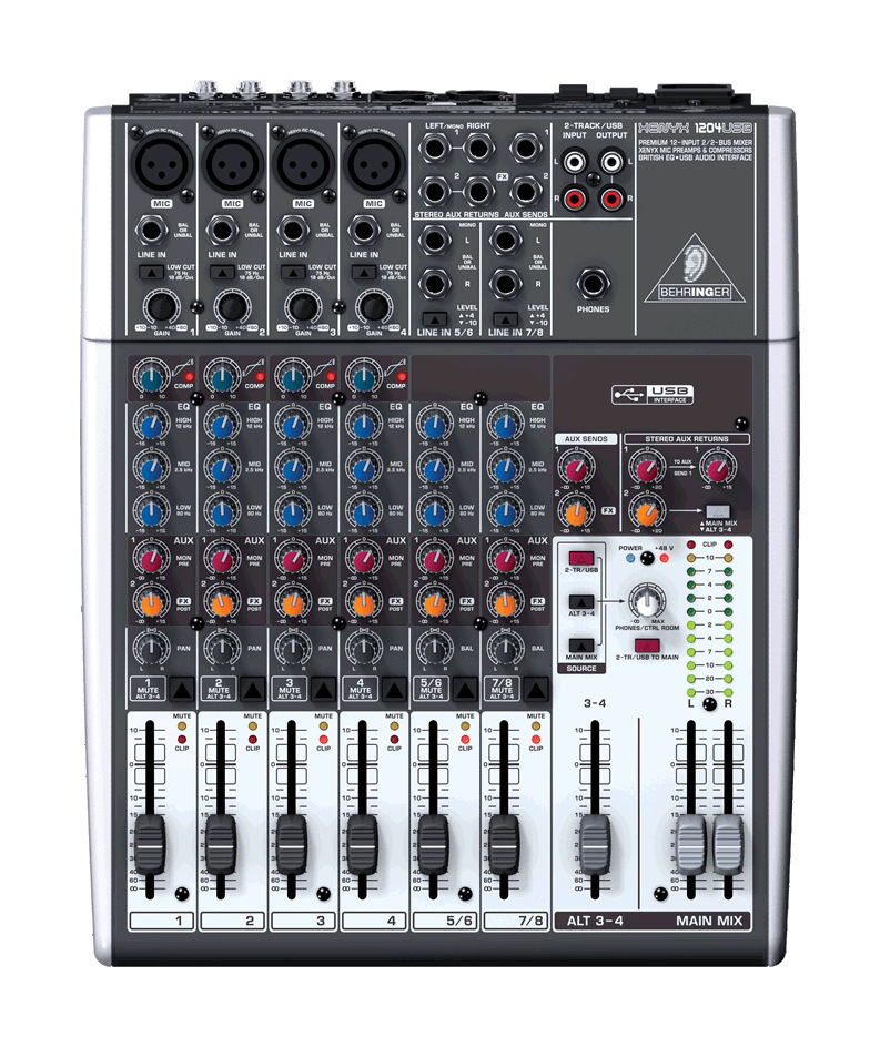 Behringer Behringer XENYX 1204USB Premium 12-Channel Mixer with USB