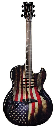 Dean Dean Mako Dave Mustaine Acoustic-Electric Guitar - USA Flag