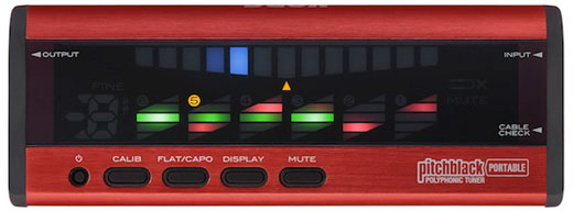 Korg Korg pitchblack Portable Desktop Polyphonic Tuner - Red