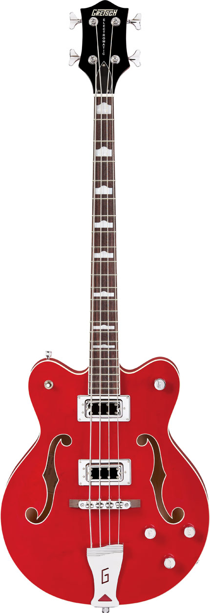 Gretsch Guitars and Drums Gretsch G5442BDC Electromatic Short Scale Electric Bass - Transparent Red