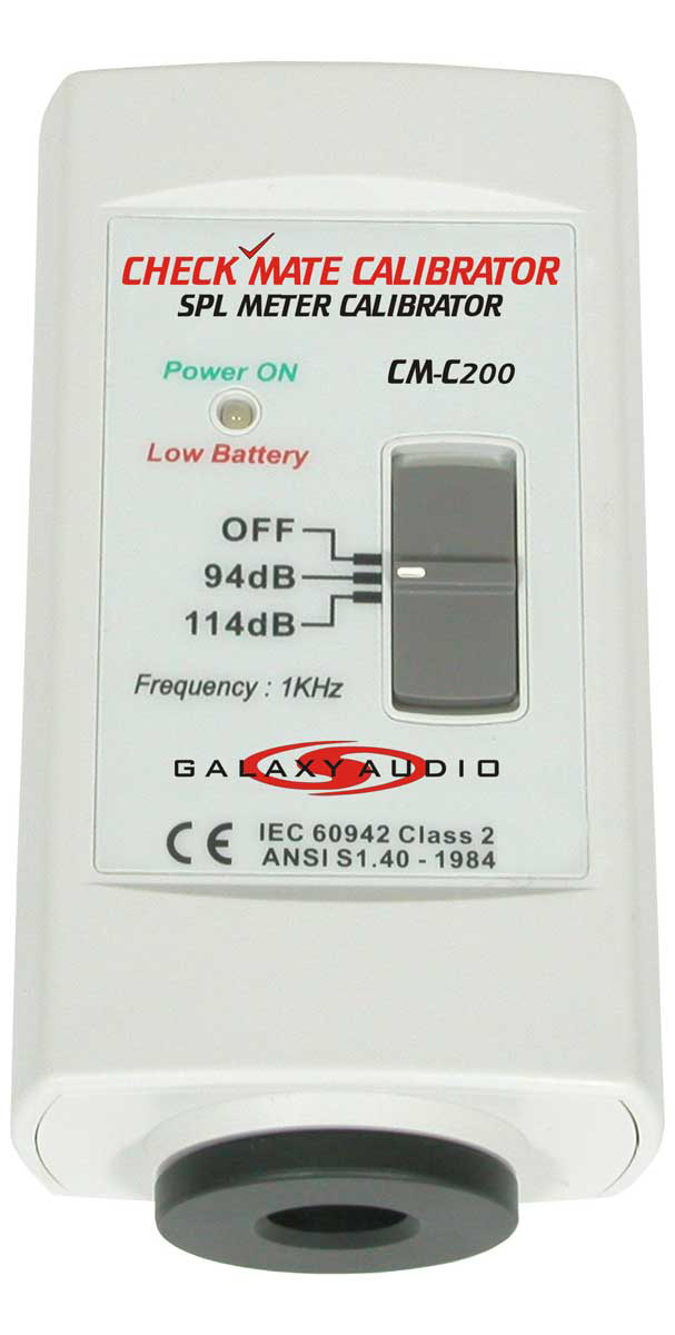 Galaxy Audio Galaxy Audio Checkmate CMC200 Calibrator For SPL Meters
