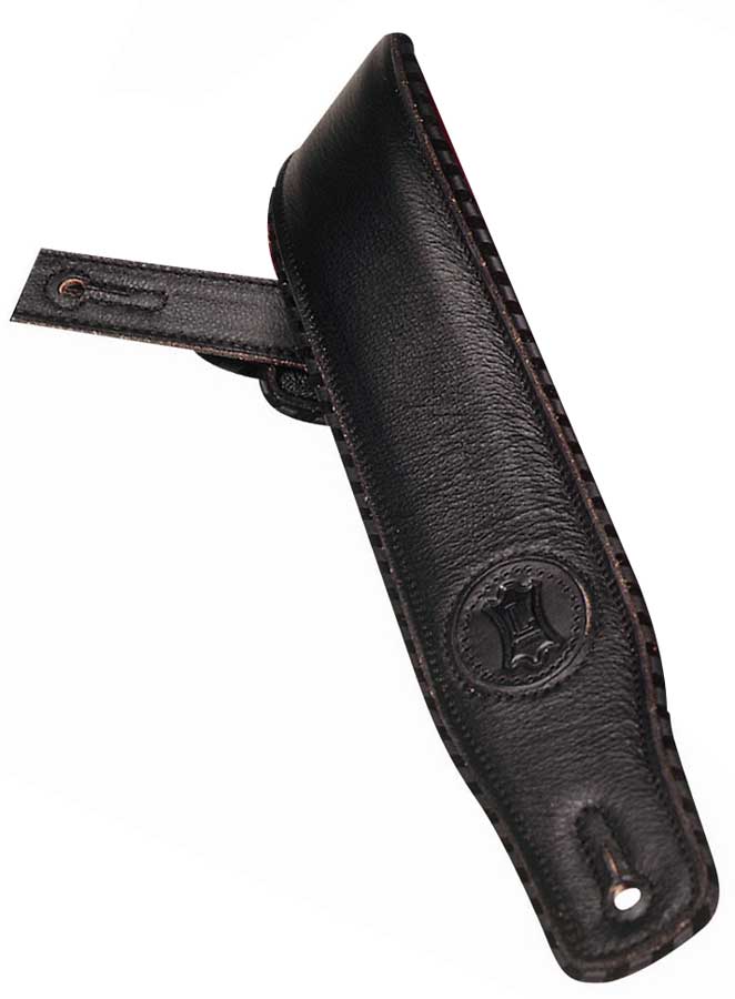 Levy's Levy's MSS13 Guitar Strap, Leather - Black