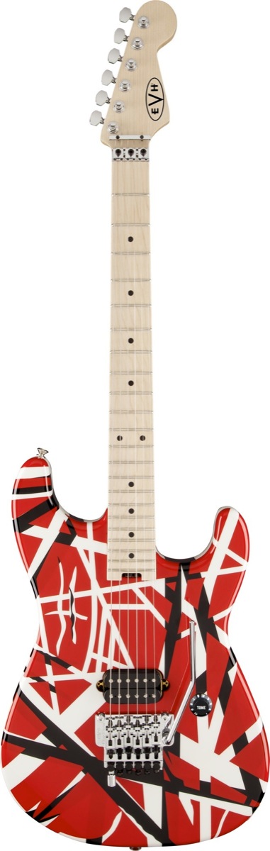 EVH EVH Eddie Van Halen Striped Series Electric Guitar - Red, Black, and White