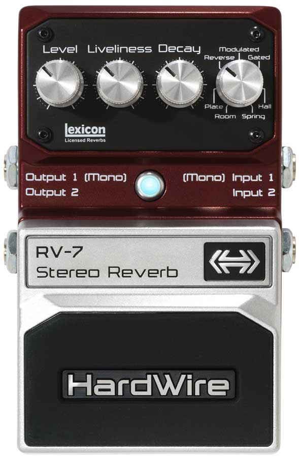 HardWire by DigiTech HardWire RV7 Stereo Reverb Effects Pedal