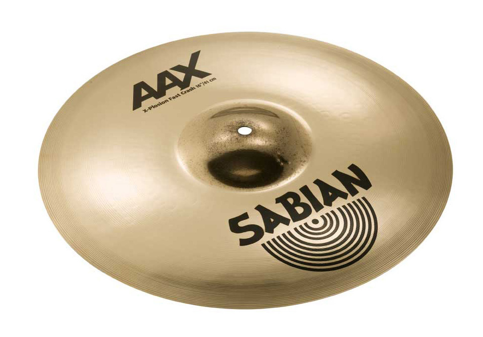 Sabian Sabian AAX X-Plosion Fast Crash Cymbal, Brilliant Finish - Brilliant Finish (16 Inch)