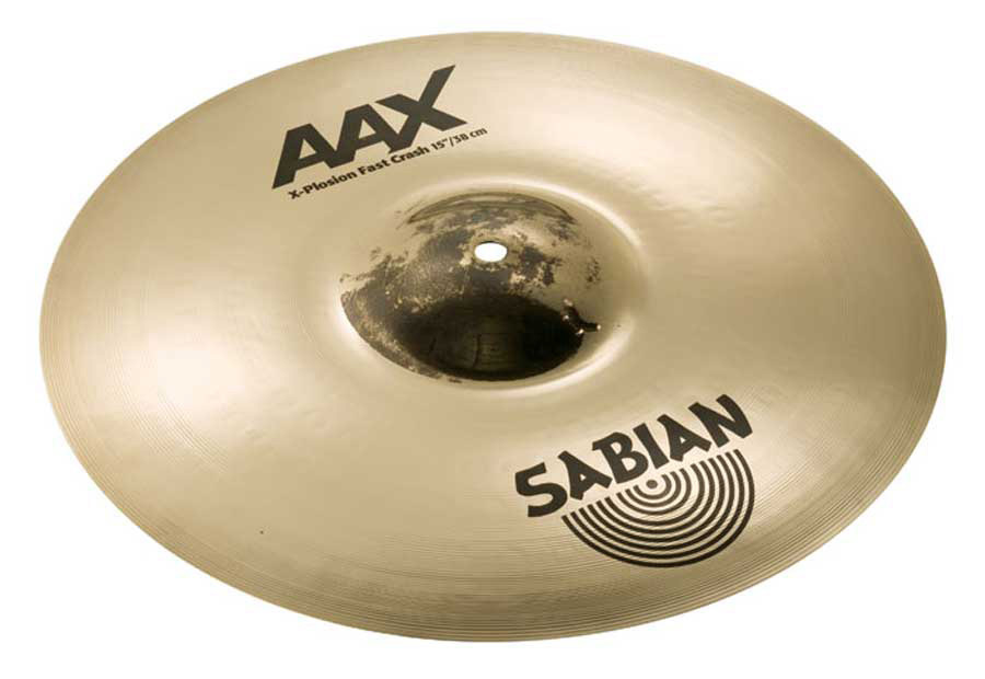 Sabian Sabian AAX X-Plosion Fast Crash Cymbal, Brilliant Finish - Brilliant Finish (15 Inch)