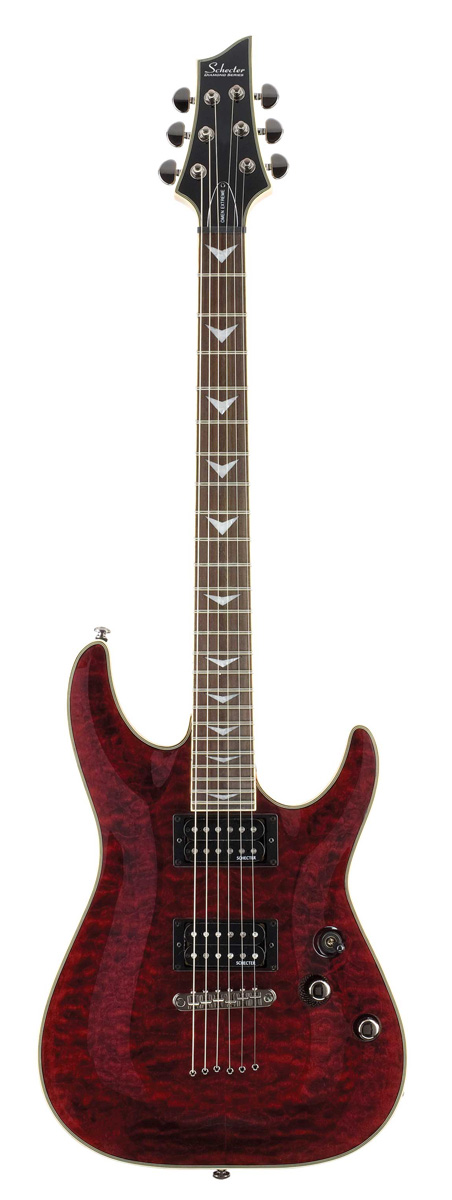 Schecter Schecter Omen Extreme Quilted Top Electric Guitar - Black Cherry